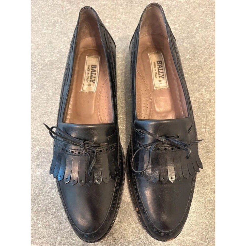 Vintage Luxury bally Kiltie Loafers - Dark Academia, Women’s Size 9.5